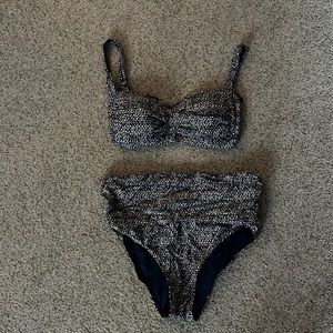 2 piece high waisted bikini